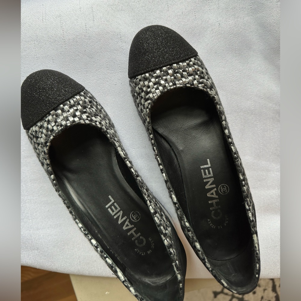 Chanel tweed block heel pumps - Picture 5 of 14